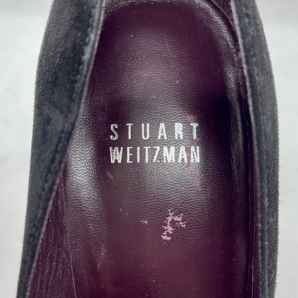 Stuart Weitzman suede bow pumps Sz 7 - Picture 4 of 9